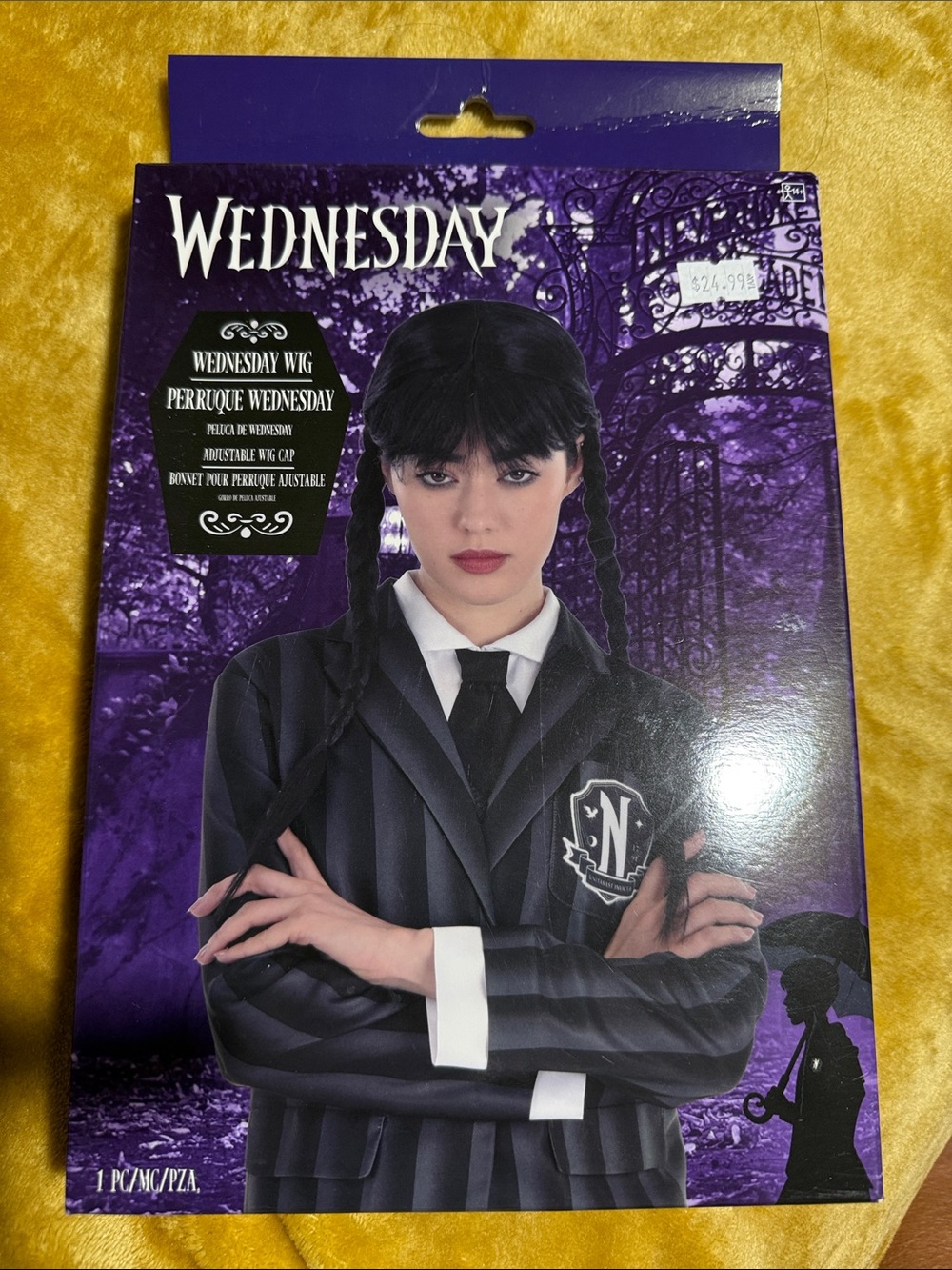 Wednesday Addams Black Pigtails Wig Costume